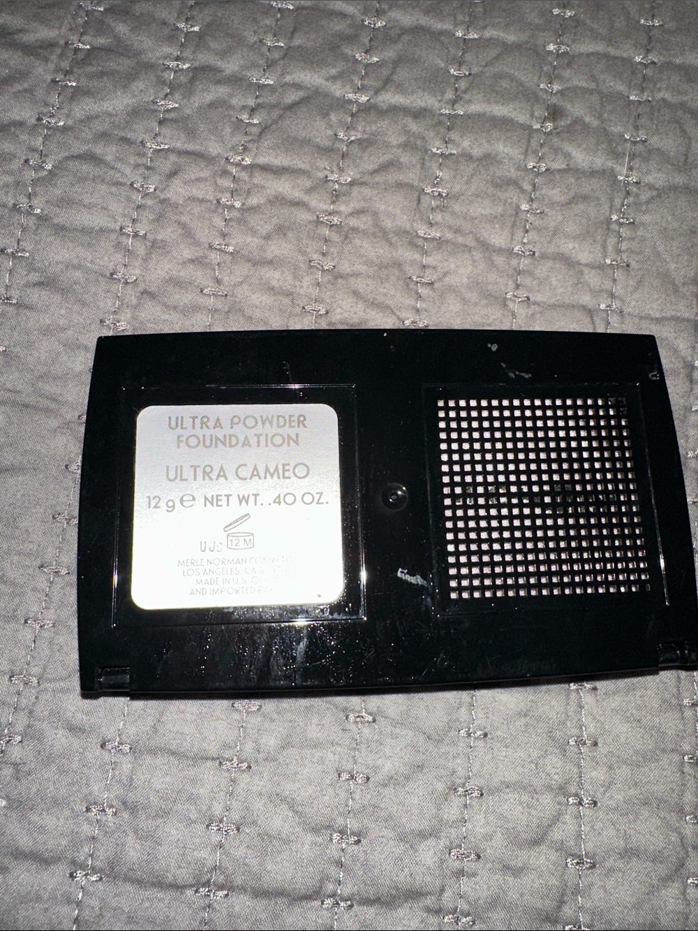 Merle Norman Black Compact Makeup Case